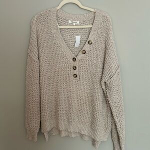 Sweater - L - Beige - from B&B @ Jersey Shore